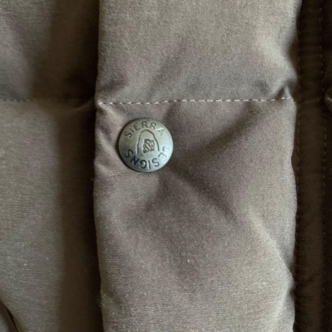 新品 SIERRA DESIGNS シェラデザイン ダウンベスト ブラウン S