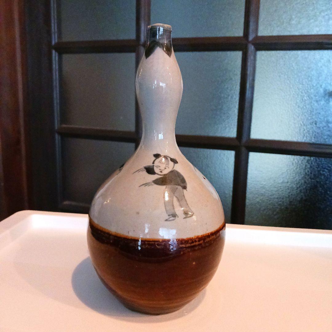 古伊万里 唐子掛分徳利