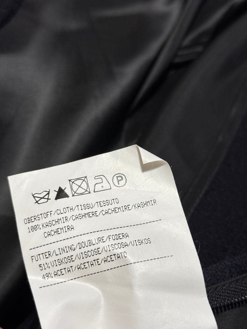 AMADEUS アマデウス カシミヤ ロング コート 56 濃紺