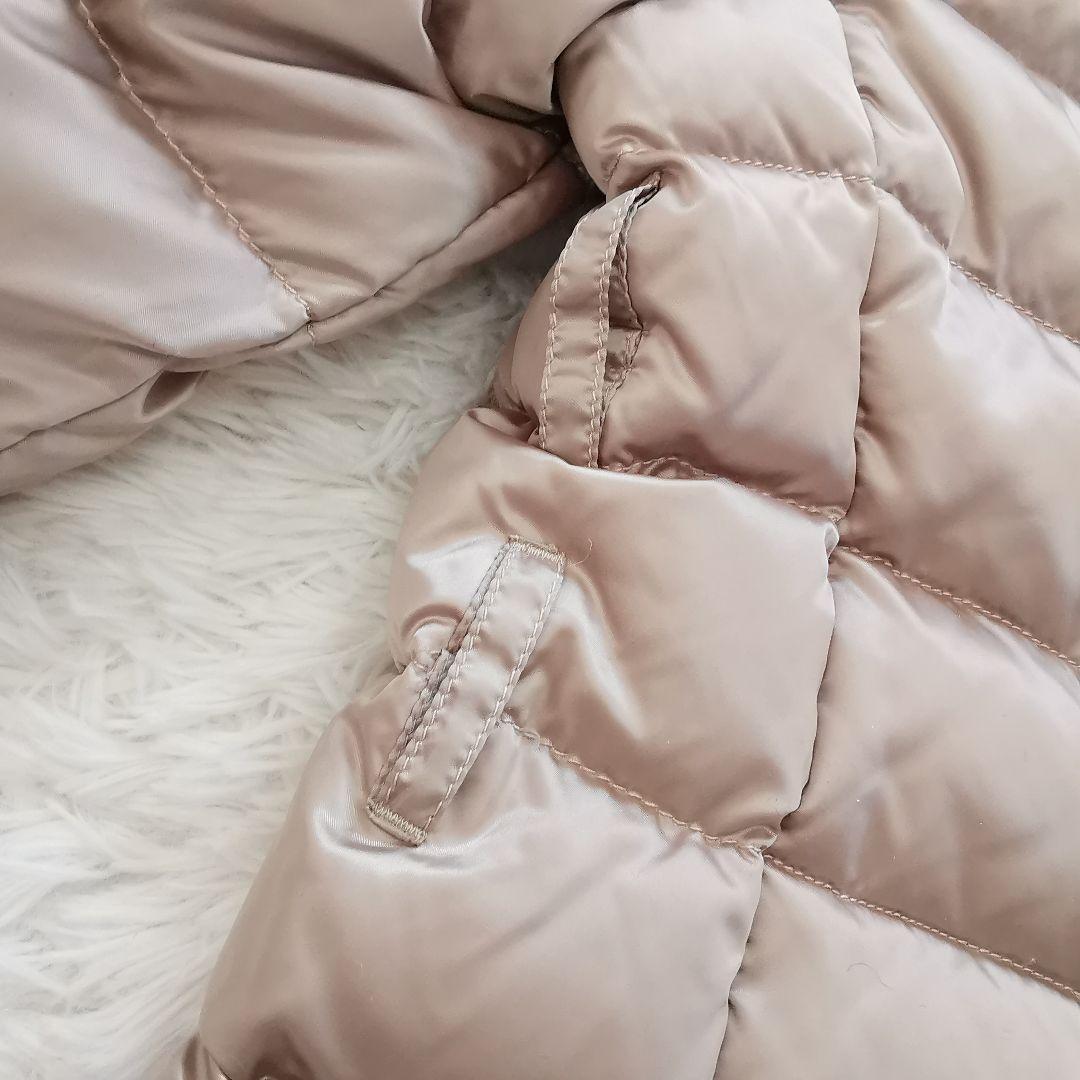 エスマックスマーラ リバーシブル 洗える グースダウンコート ファー ベルト S