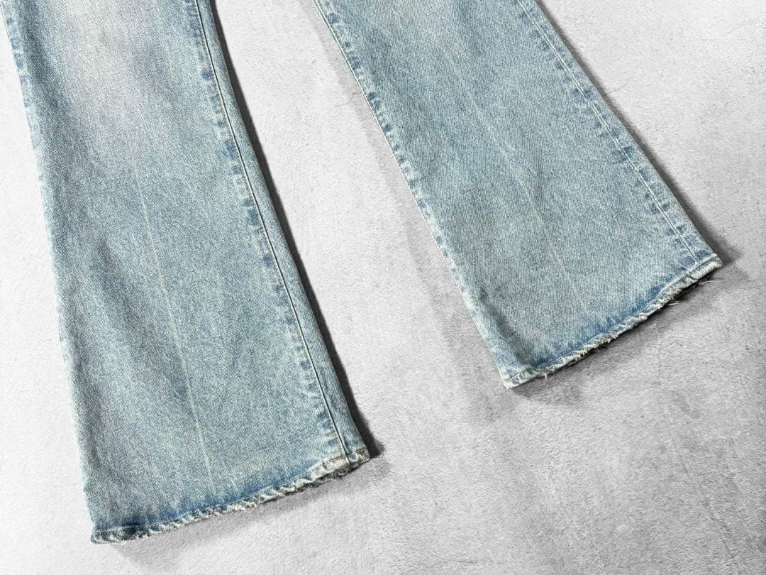 美品 MOUSSY MVS FLARE 24 ハイウエスト 日本製 マウジー