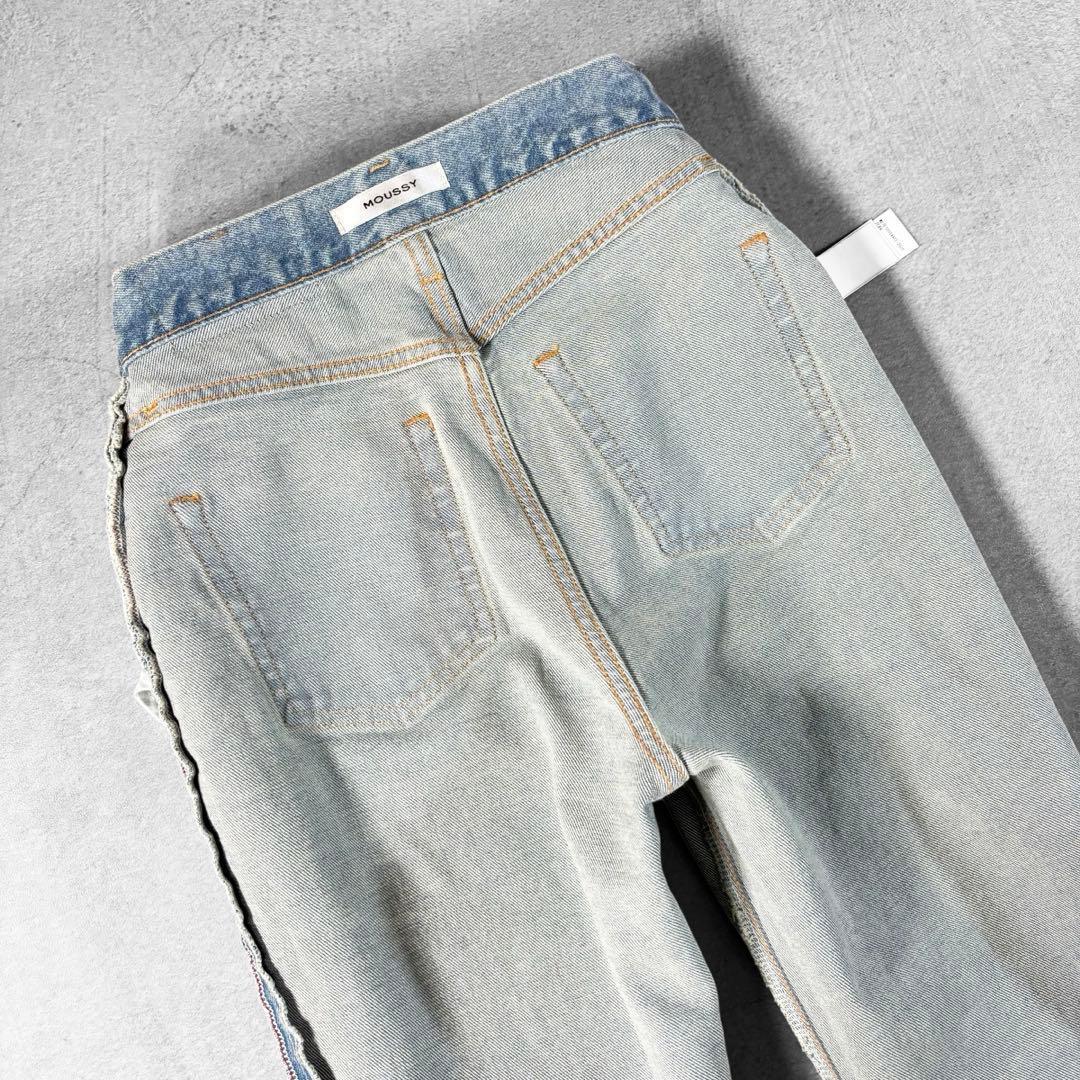 美品 MOUSSY MVS FLARE 24 ハイウエスト 日本製 マウジー