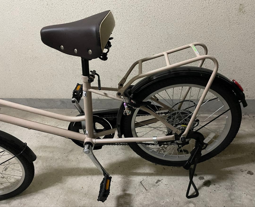 自転車 ブライトデイ プラス マットモカベージュ 20インチ / 外装6段
