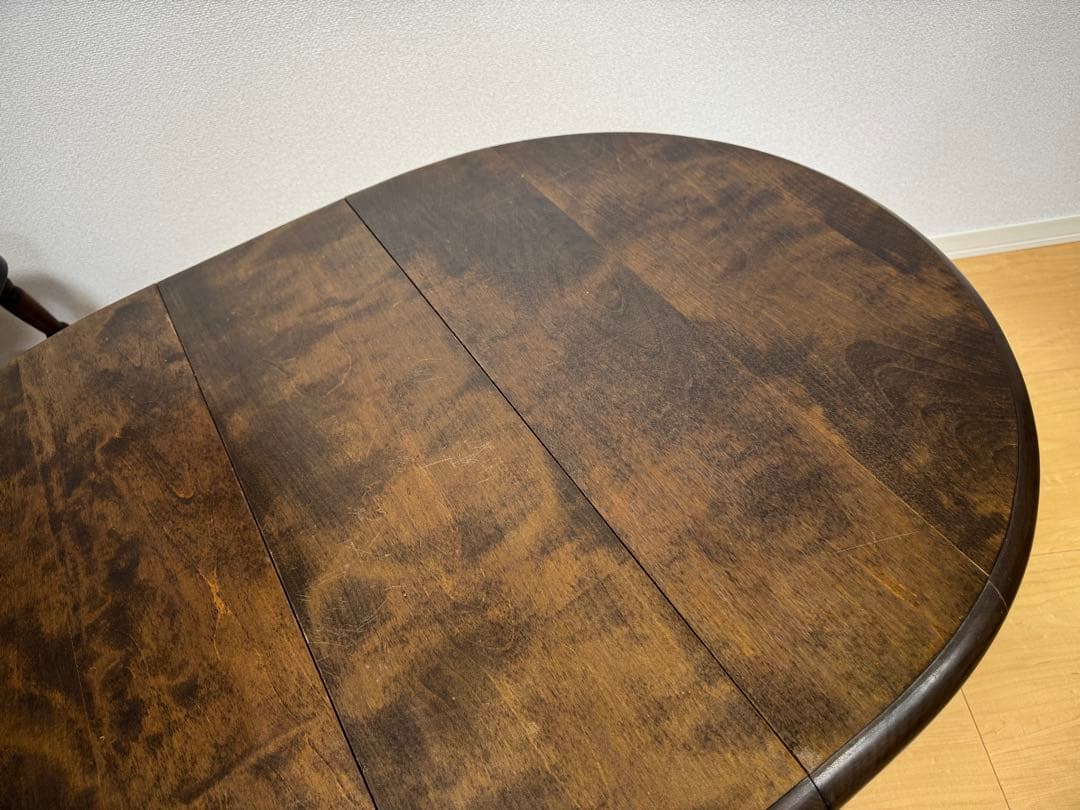 松本民芸家具！M型 高級バタフライテーブル 刻印有 松本民藝家具 ゲートレッグ