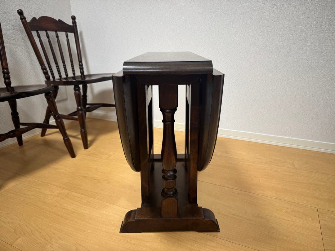 松本民芸家具！M型 高級バタフライテーブル 刻印有 松本民藝家具 ゲートレッグ