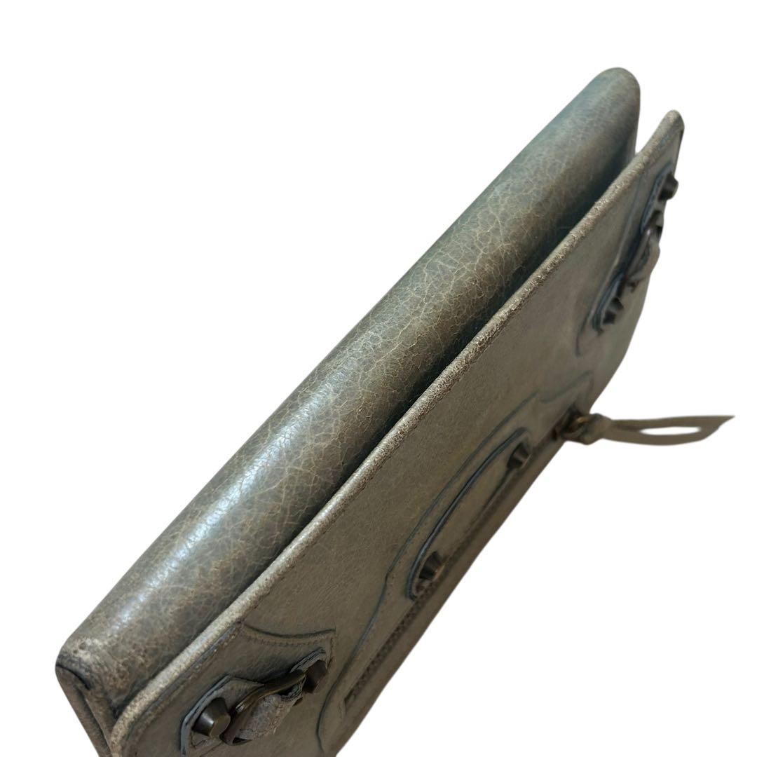 BALENCIAGA 長財布　シティ　グレー　バレンシアガ