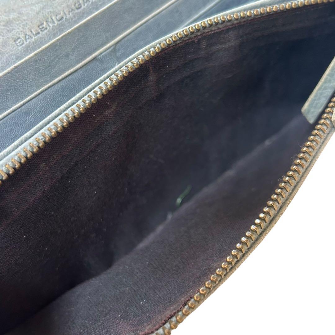 BALENCIAGA 長財布　シティ　グレー　バレンシアガ