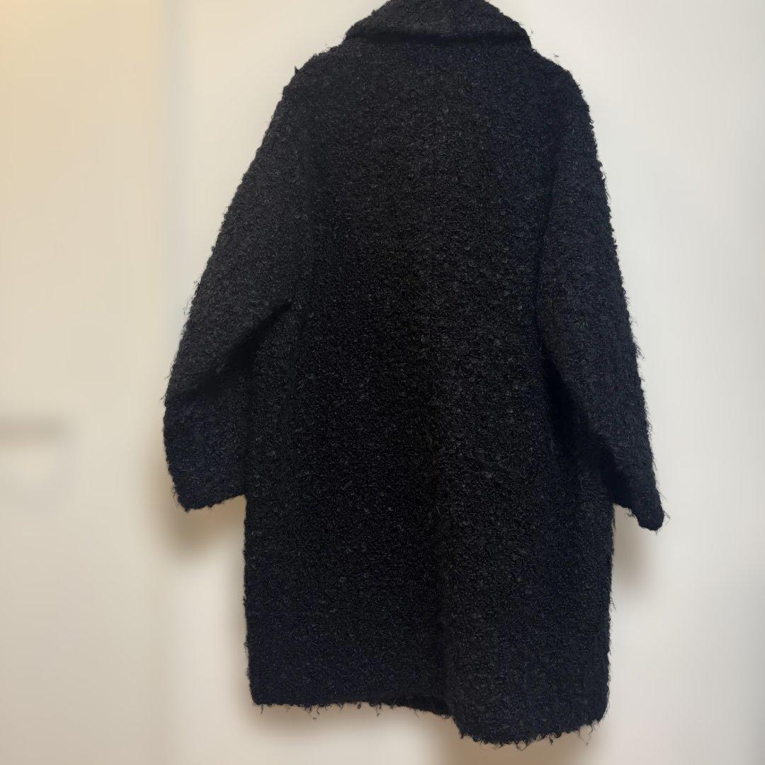 ストラスブルゴ　カーリーモヘアコート　黒　38