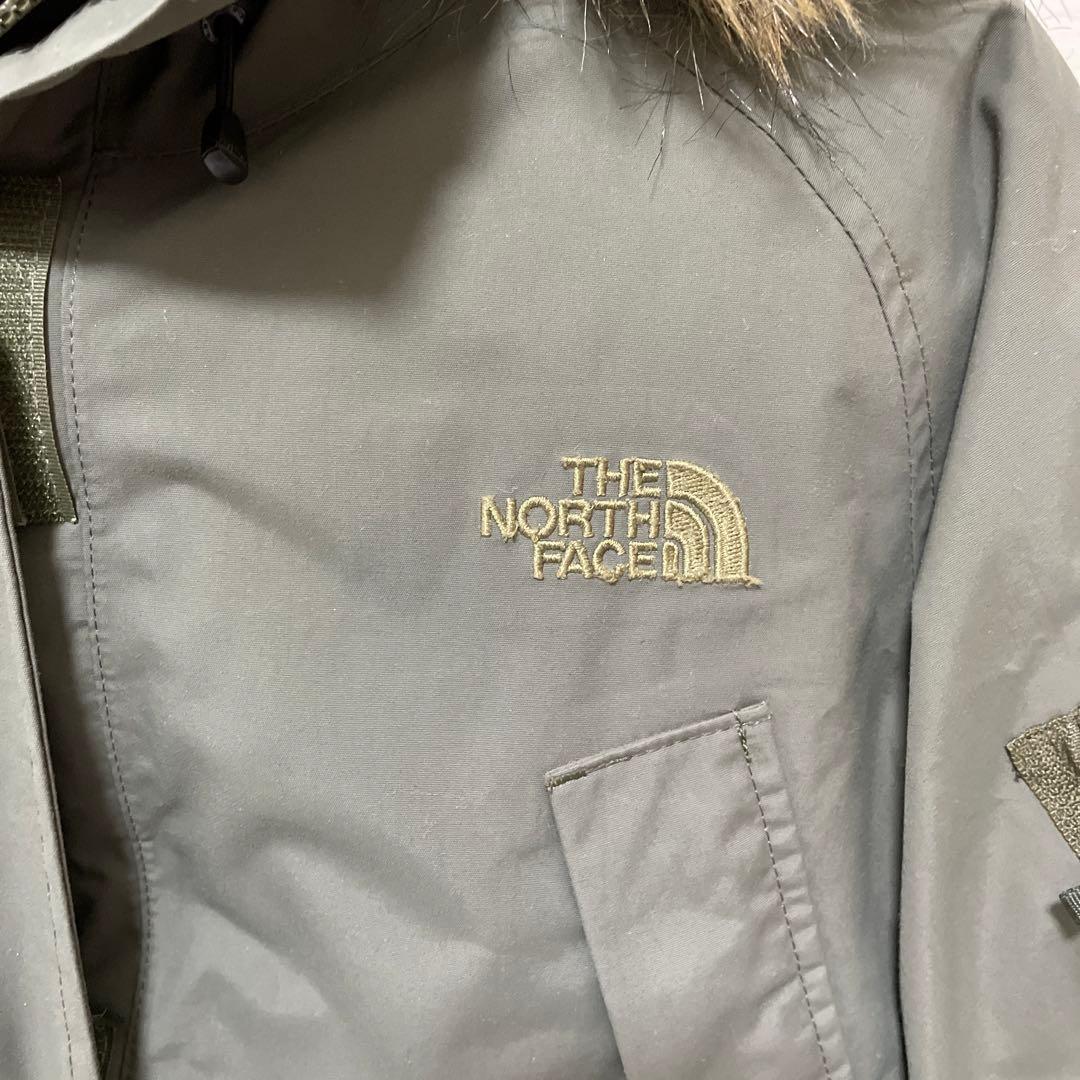 ザノースフェイス　ダウン　カーキ　レディース　L