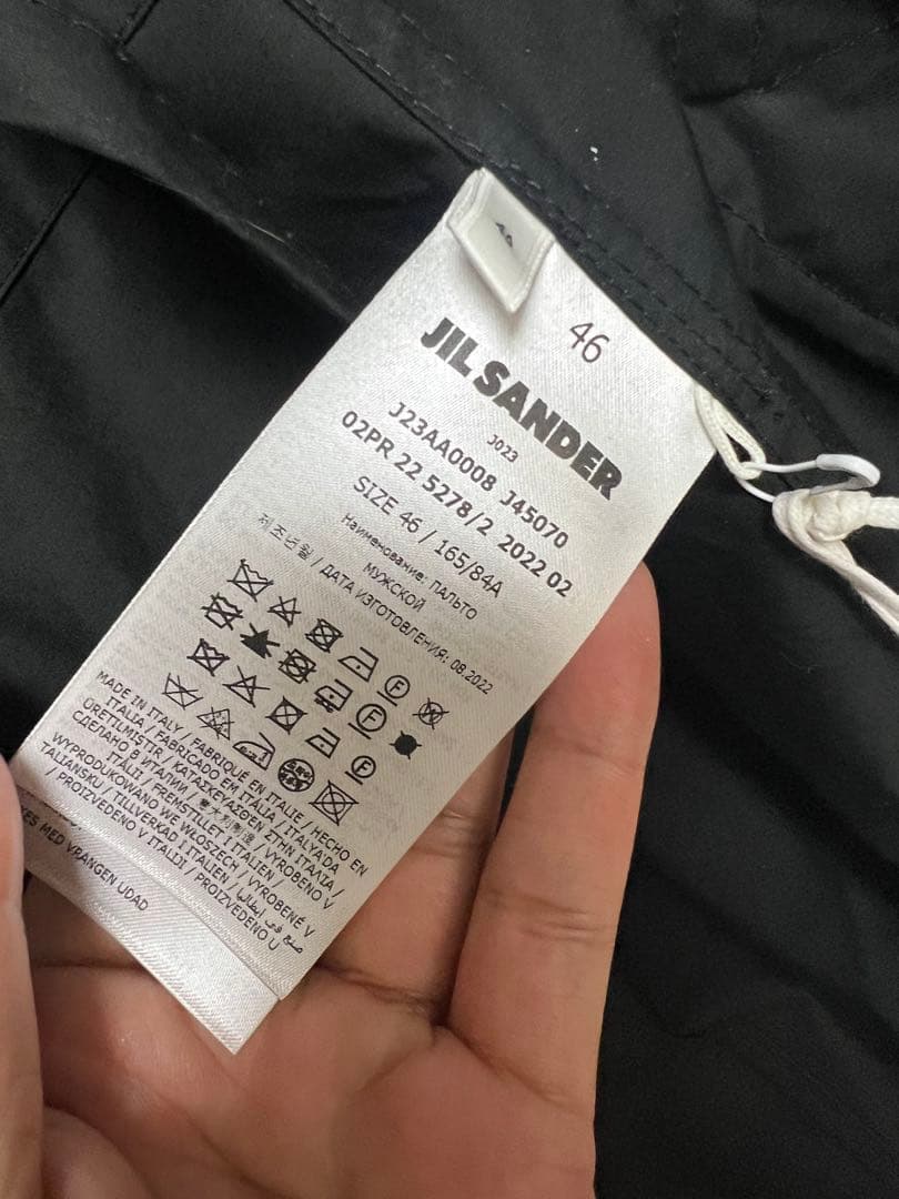 新品！ Jil Sander ジルサンダー トレンチ コート MIXI LOGO