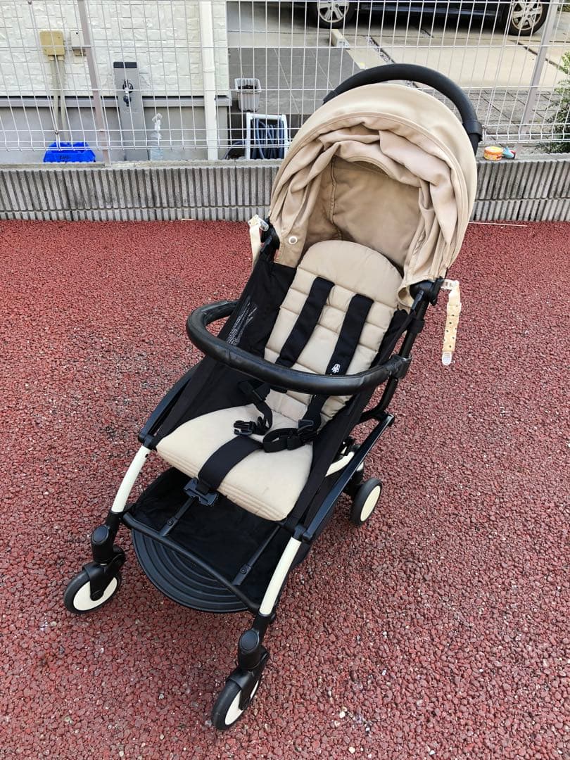 ベビーゼンヨーヨー＋　折りたたみ式ベビーカー ベージュ/ブラック