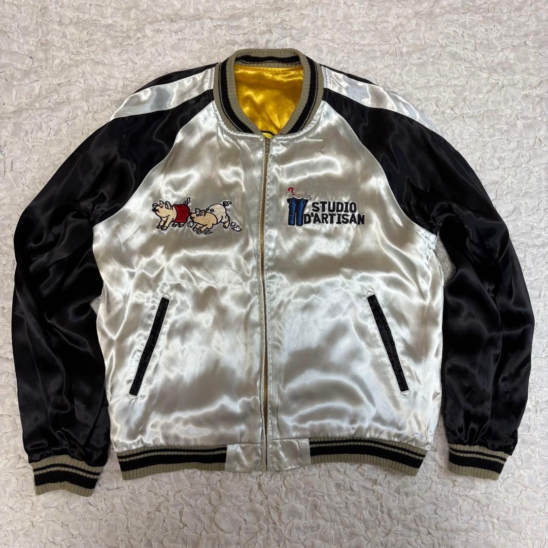 極美品 阪神タイガースxステュディオダルチザン スカジャン