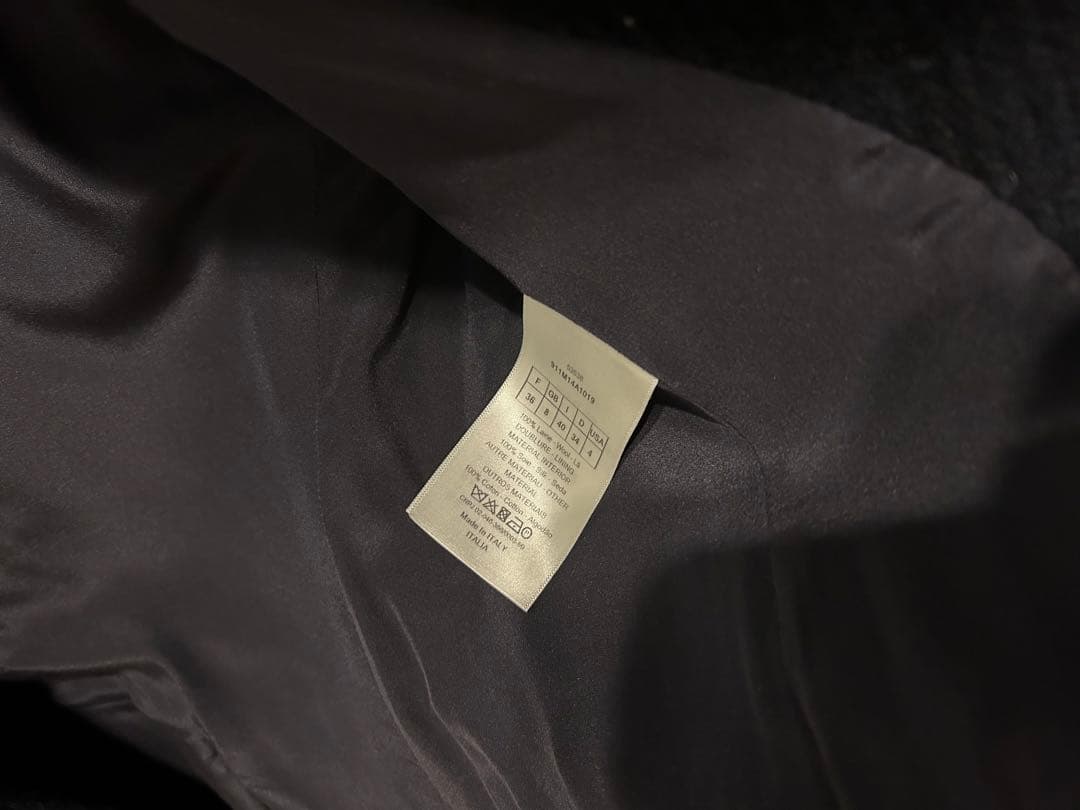 Dior ダブルブレストミディアム コート ネイビー