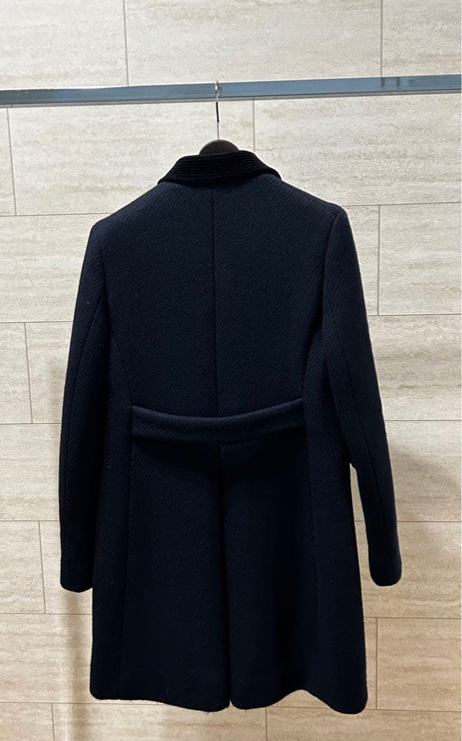 Dior ダブルブレストミディアム コート ネイビー