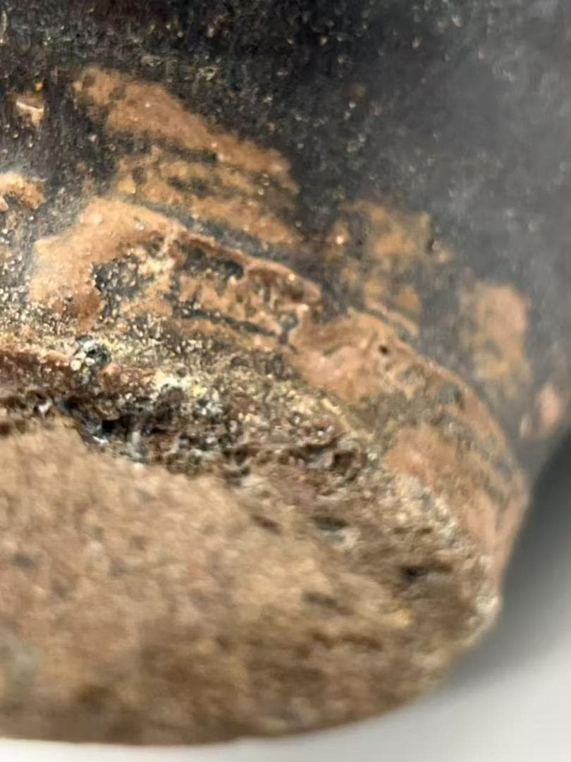 宋時代　贛州窯黑陶大壺 黑陶大瓶 李朝15世紀　高麗　黒陶大壺(B-52)