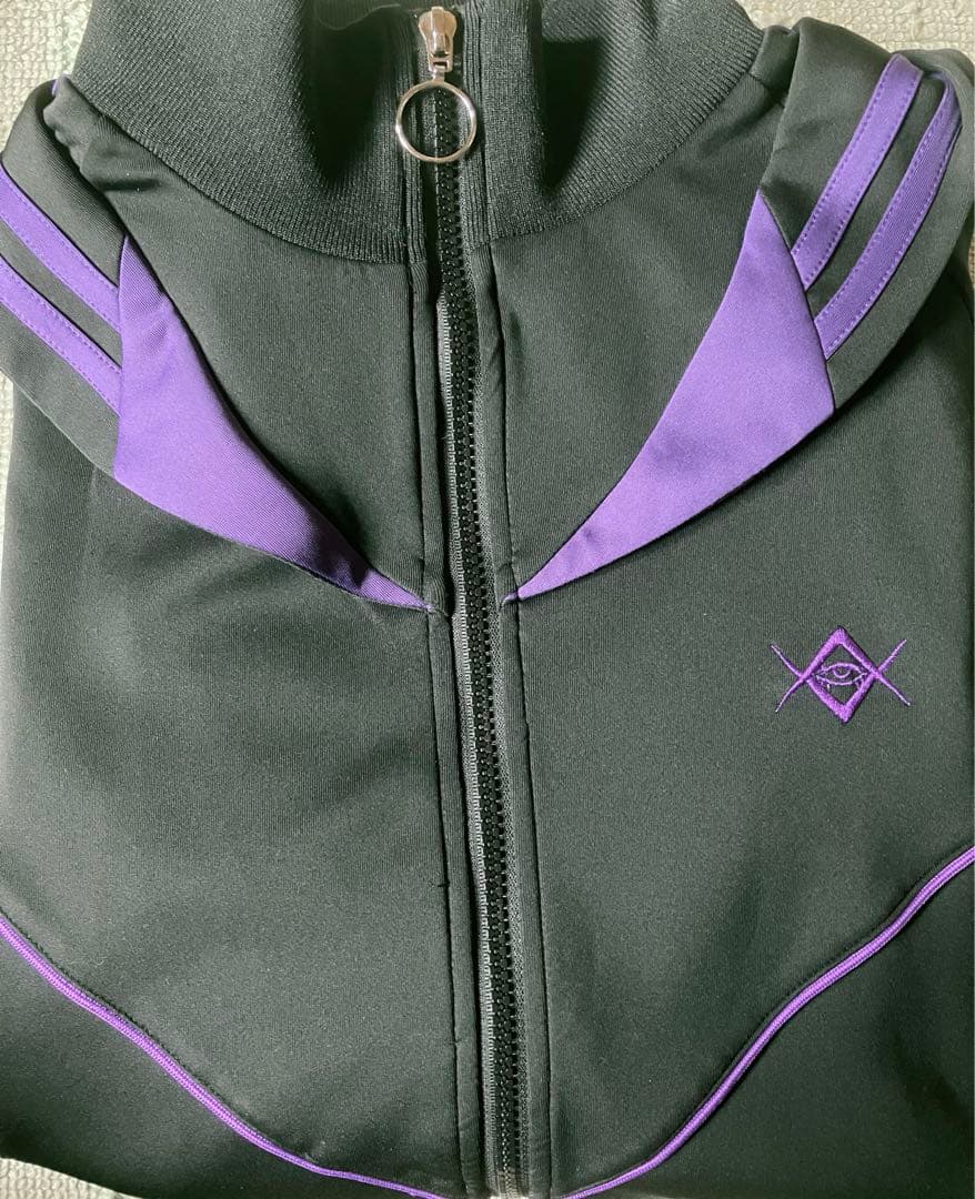 REFLEM BIG切替セーラーカラージャージ上下セット 黒/紫 レフレム