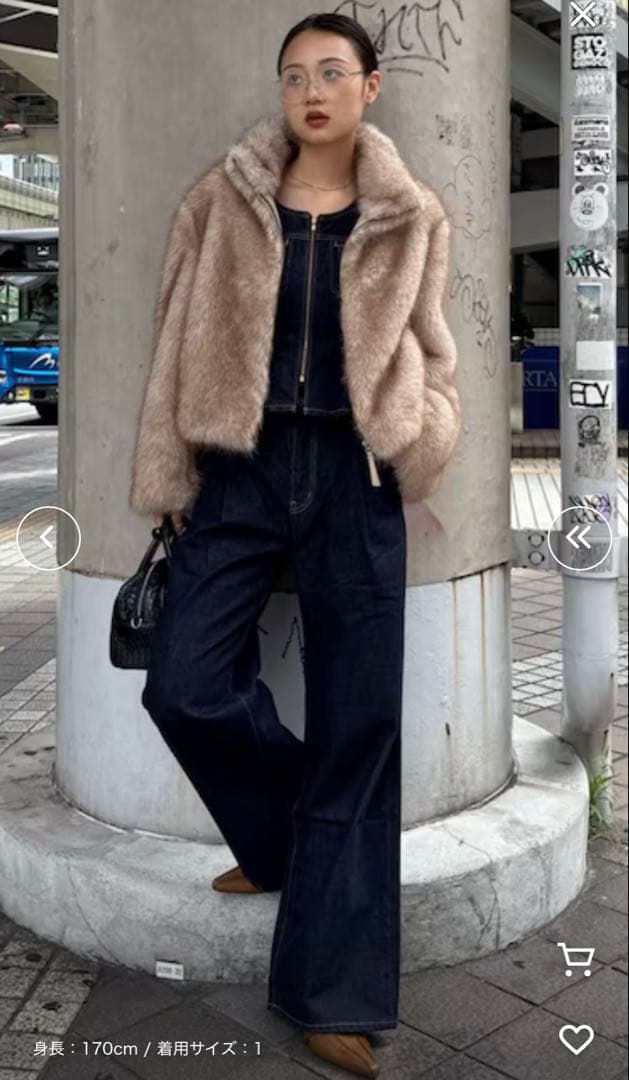 Y♡moussy TUCK WIDE STRAIGHT