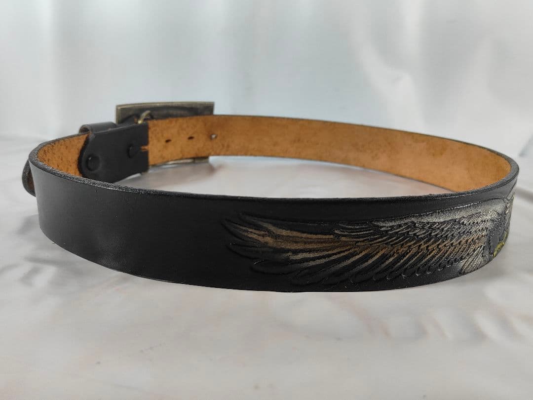 【ヴィンテージ】プレミアムバドワイザーバックル　極厚ドレスベルト　USA製正規品