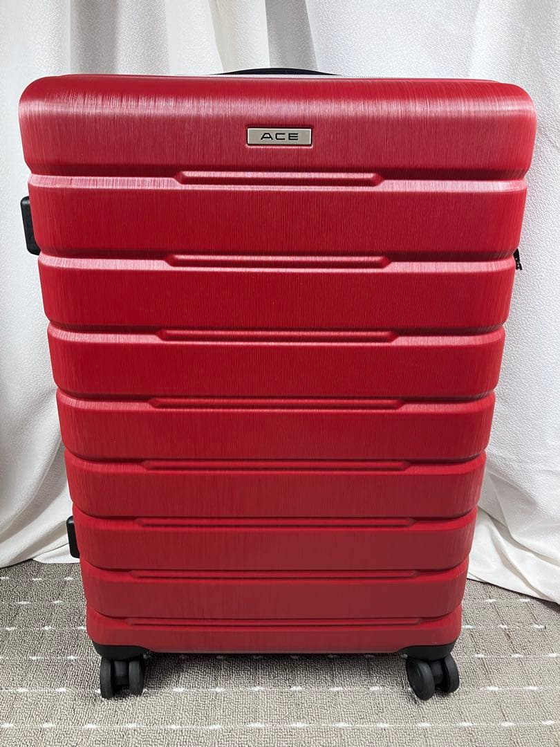 廃盤品　レア　美品 ACE アルビダ スーツケース 67cm 赤 大容量 78L