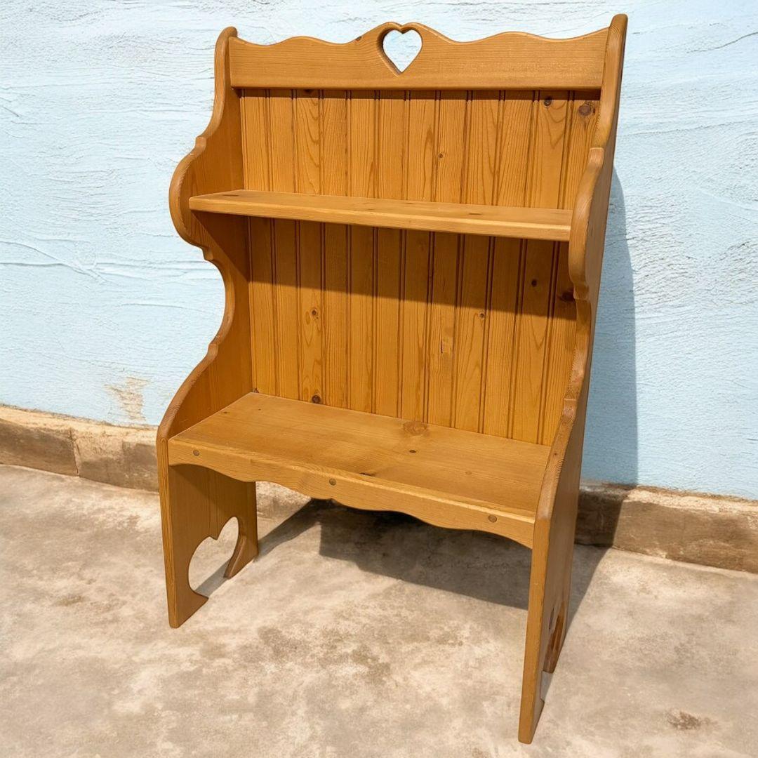 【アメリカンカントリー】キャビネット　家具　ハート　棚　シェルフ　木製　②