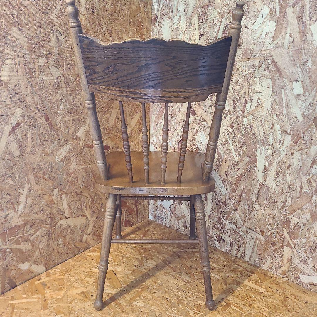 3 山善 椅子 アンティーク調 チェア　ウィンザーチェア