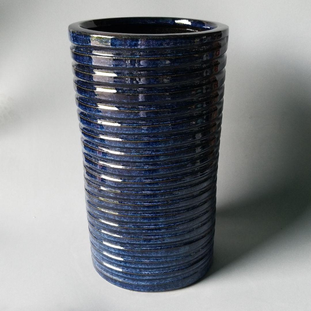 お値下げしました⤵信楽焼傘立て  生子千段丸 高さ４８cm