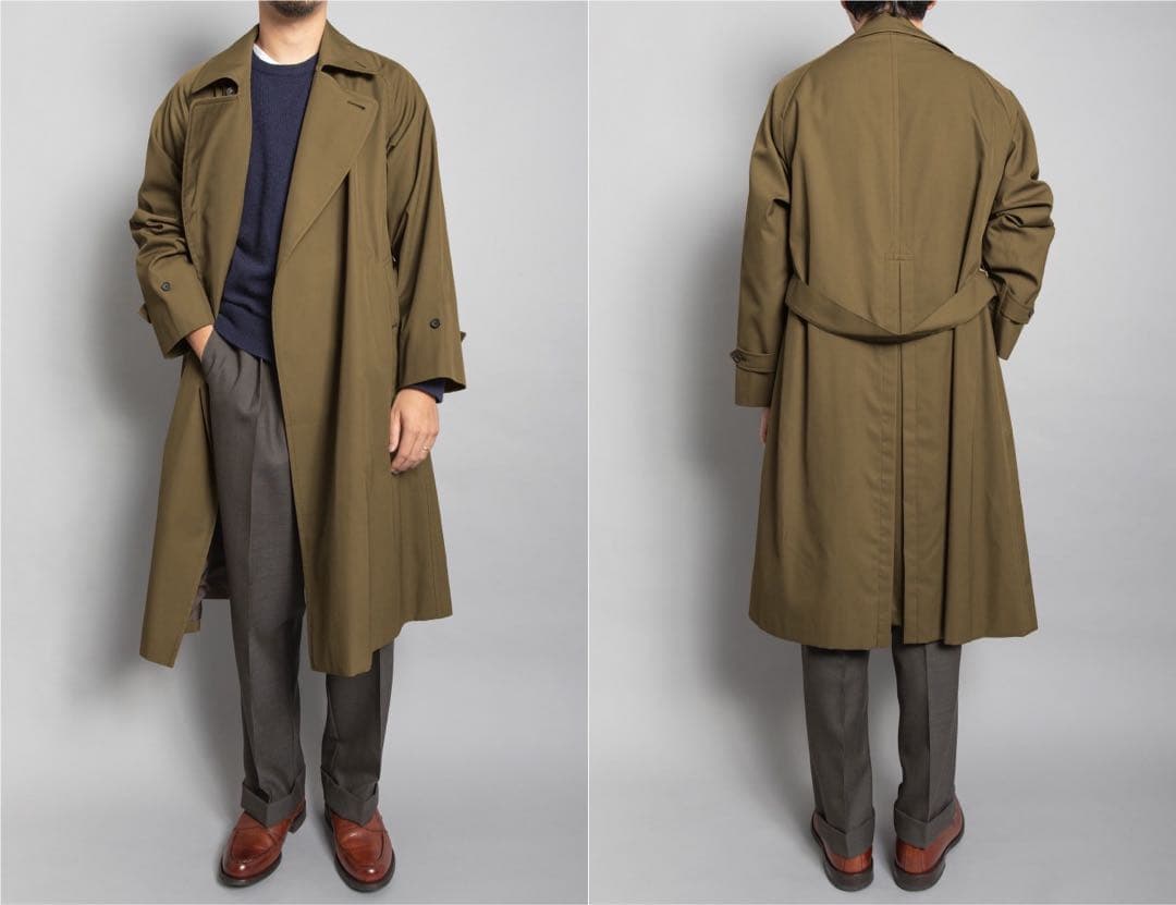 BRITISH MADE タイロッケンコート ヨークシャー カーキ