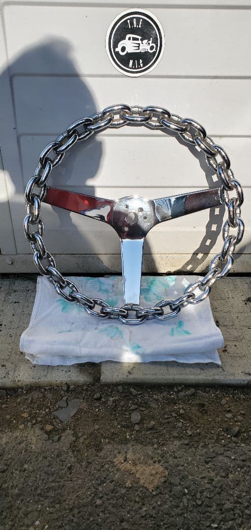 クロムチェーンスタイル ステアリングホイール