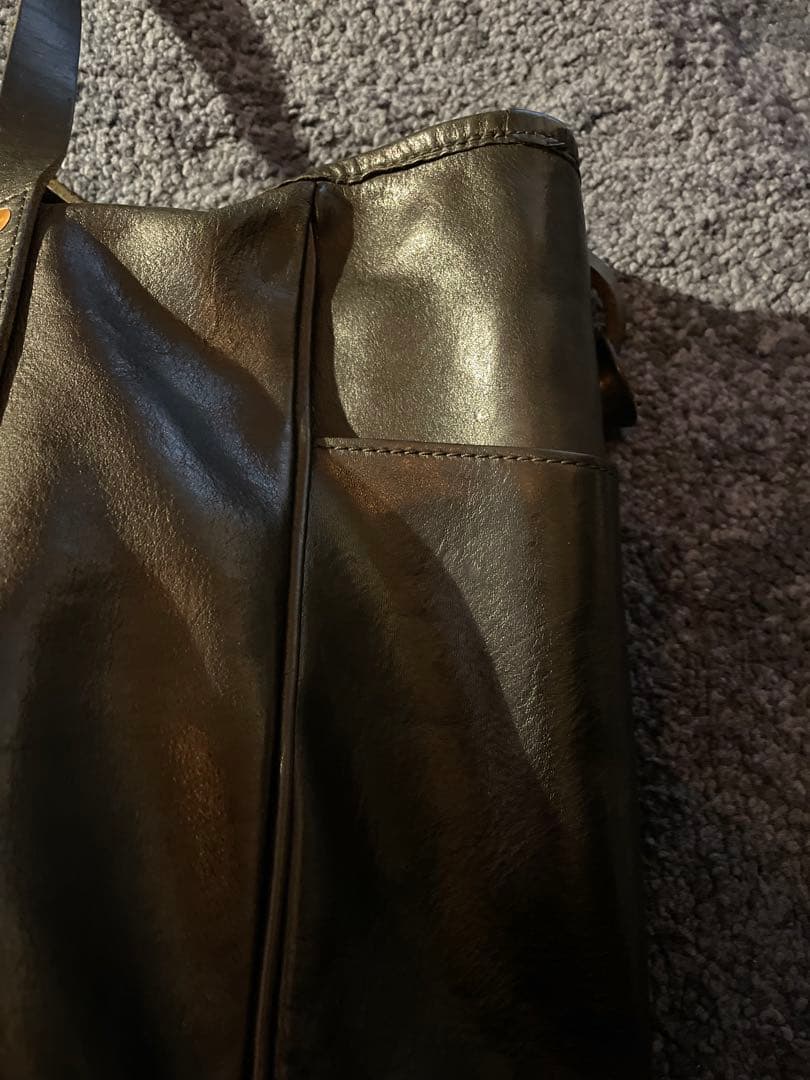 黒slowレザー トートバッグ