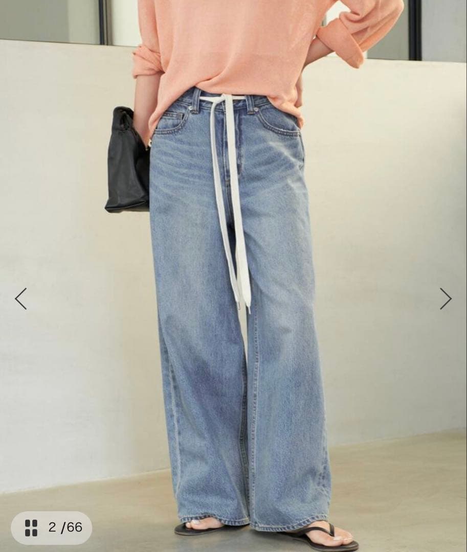 新品☆R'IAMリアム☆Plage☆SUPERLOOSEデニム☆38