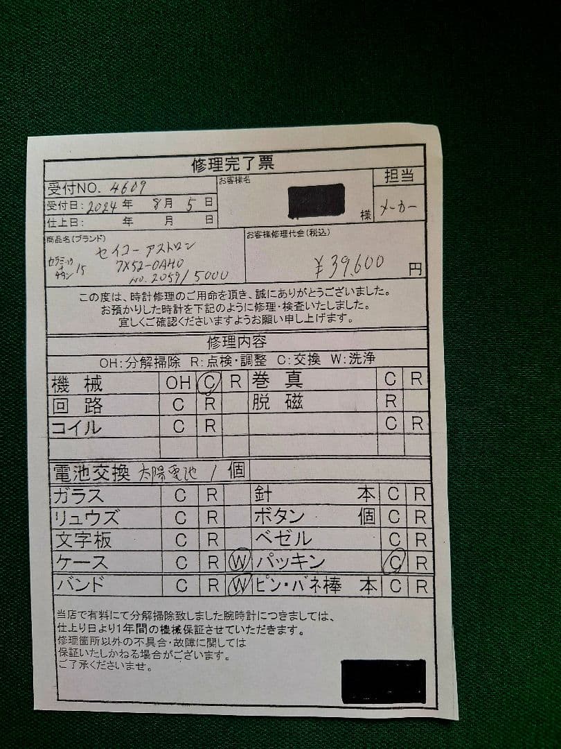 SEIKO Astron GPSソーラー腕時計