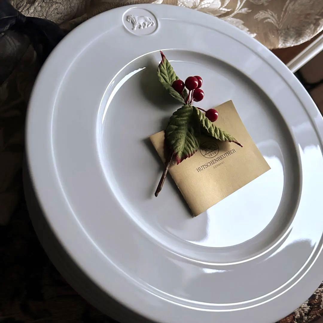 新品 ドイツ製 HUTSCHENREUTHER【D'Oro Lion】大皿6枚