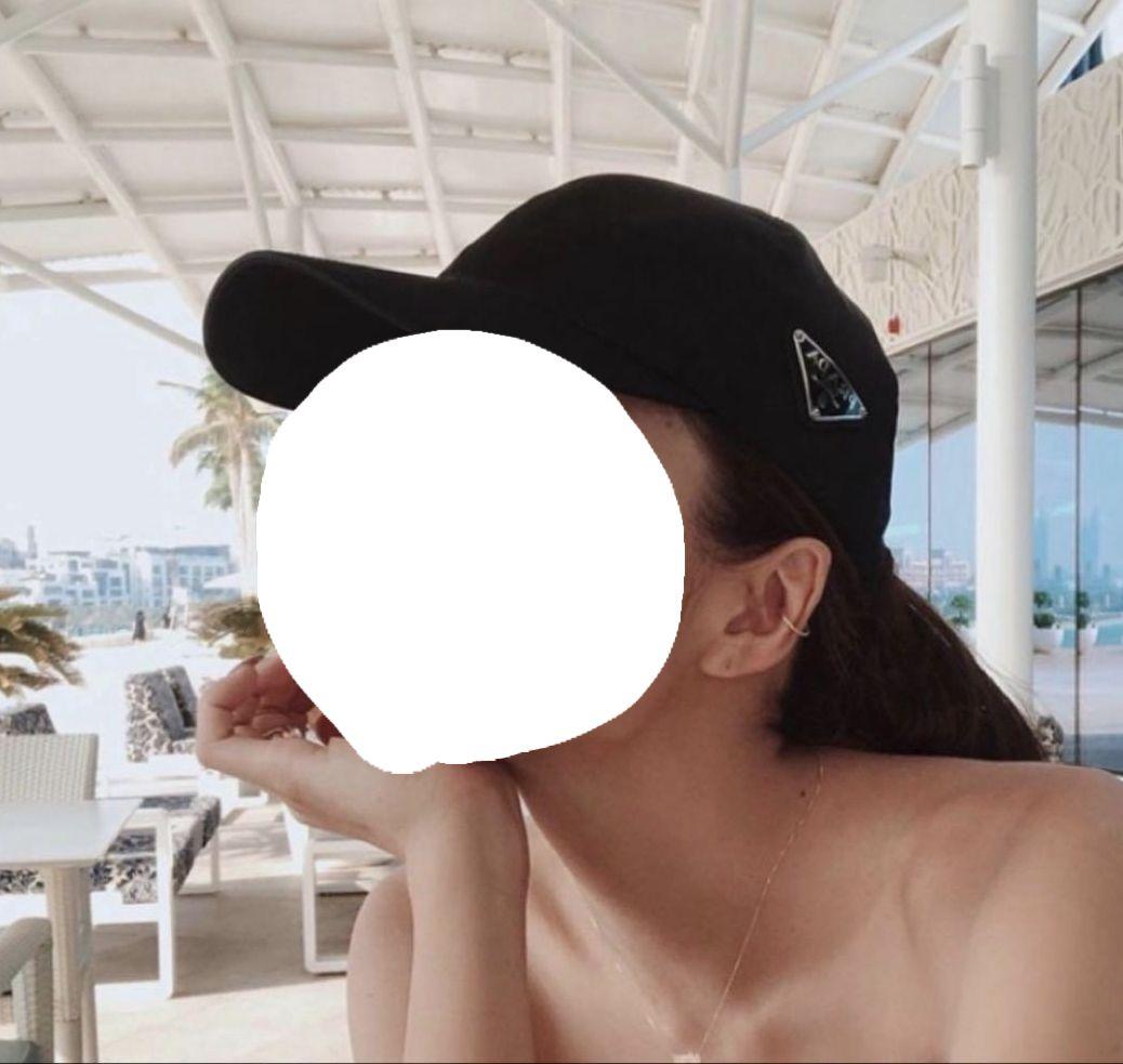 と*人様 確実正規品鑑定可能　難ありPRADA プラダ　ベースボールキャップ　S