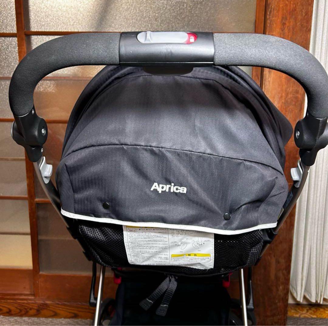 【美品】Aprica アップリカ オプティア ジェットブラック　ベビーカー