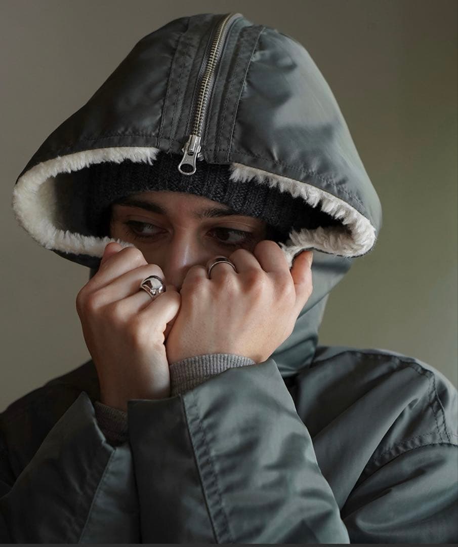 ジャケット・アウター CLANE BALLOON DESIGN HOODED N3B