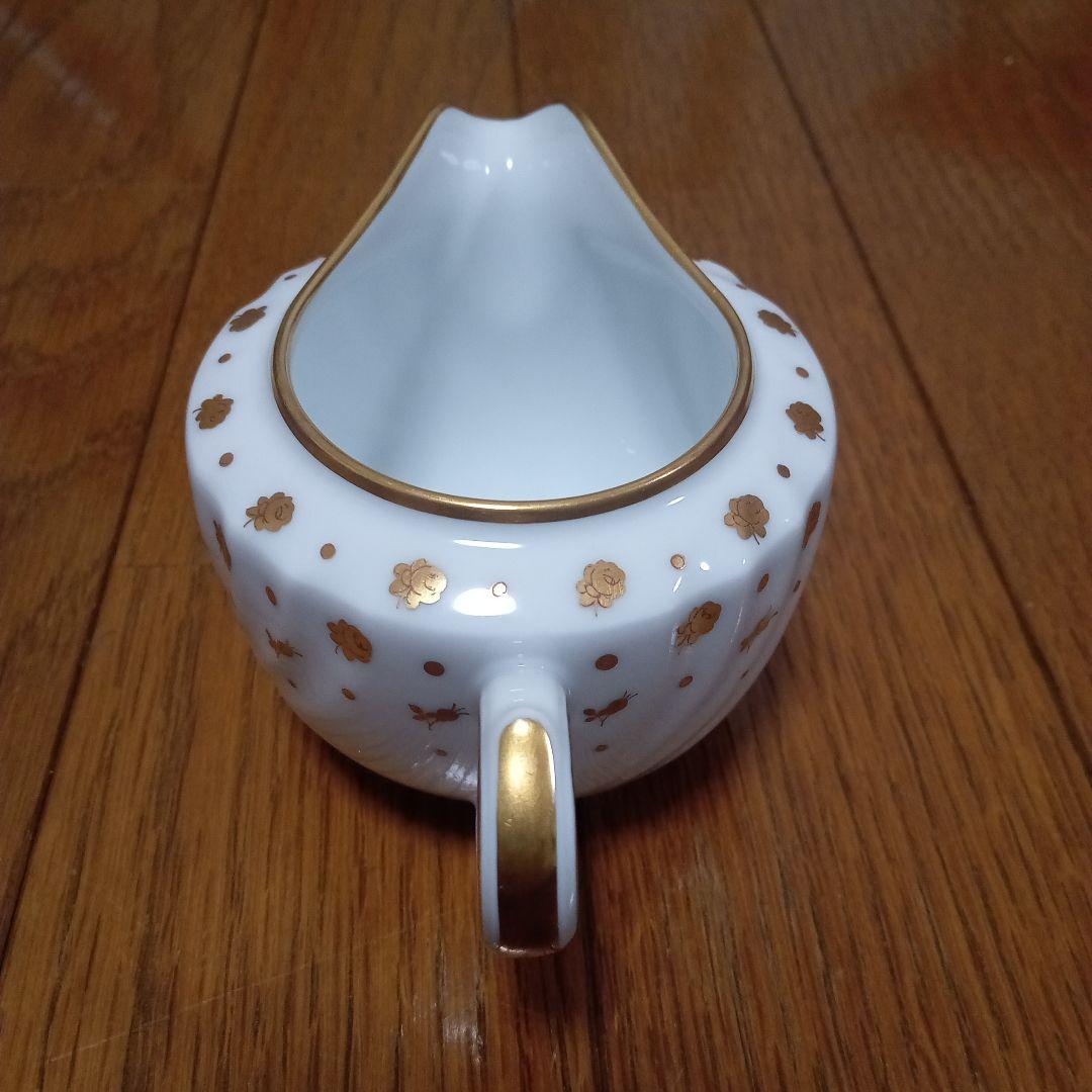 希少　[美品]　大倉陶園　ジャネットライン　金彩　お皿5枚　ミルクピッチャー付