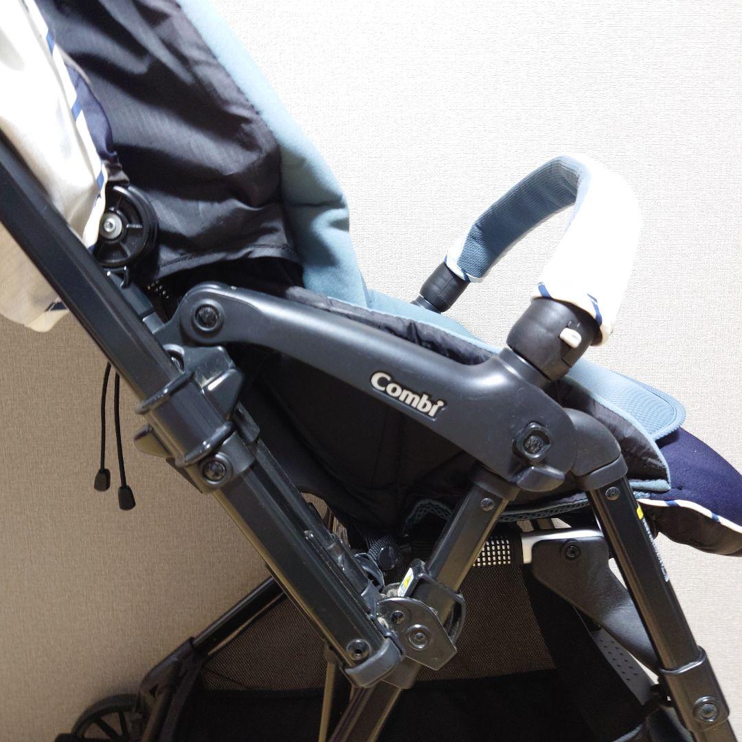 【美品】コンビ ベビーカー スゴカルα 4キャス compact エッグショック