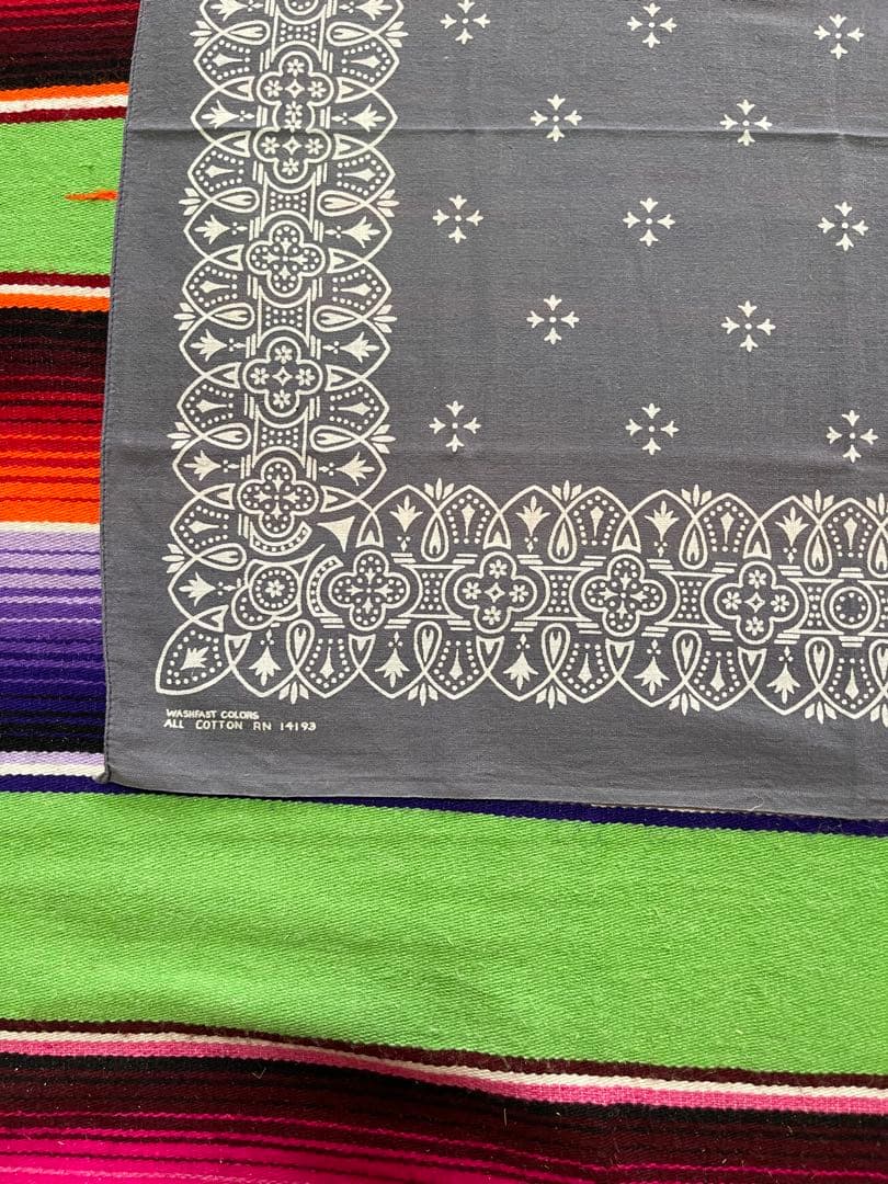 【Special】④③⑦60s USA製 バンダナ WAMCRAFT アイアン