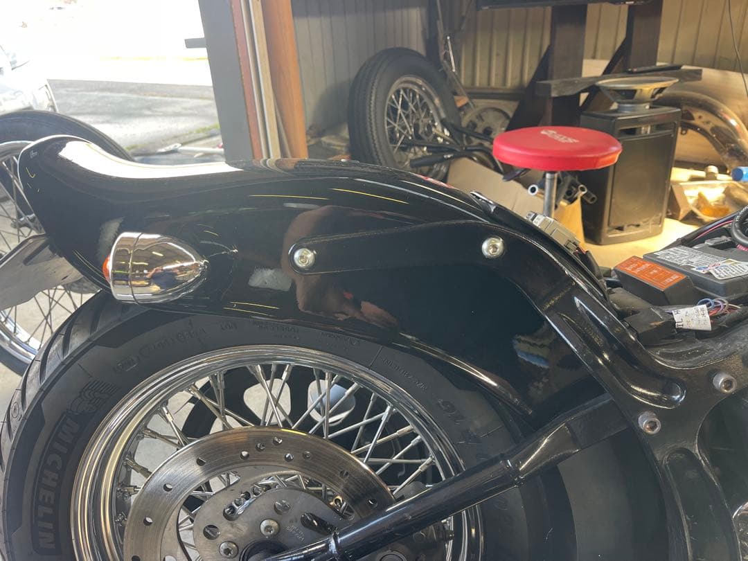 ハーレー　ソフテイル　ショートボブフェンダー