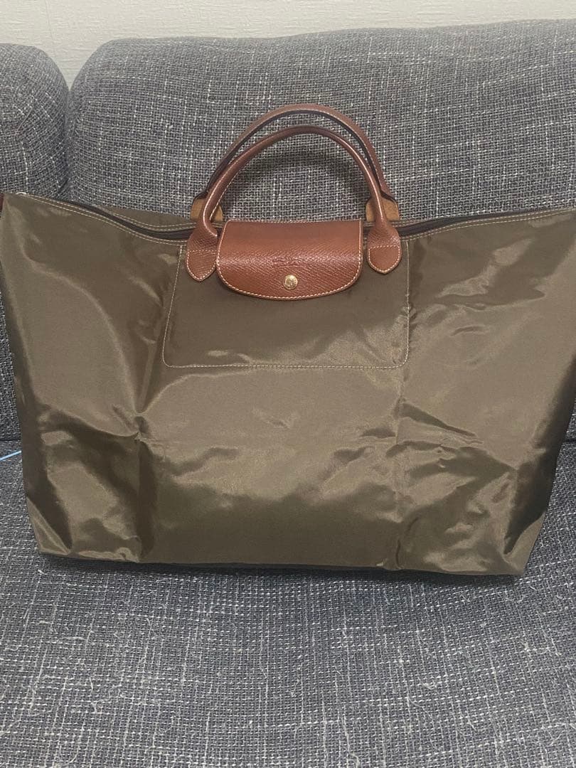 ロンシャン ルプリアージュ ボストンバッグ トラベルバッグ L オリーブ