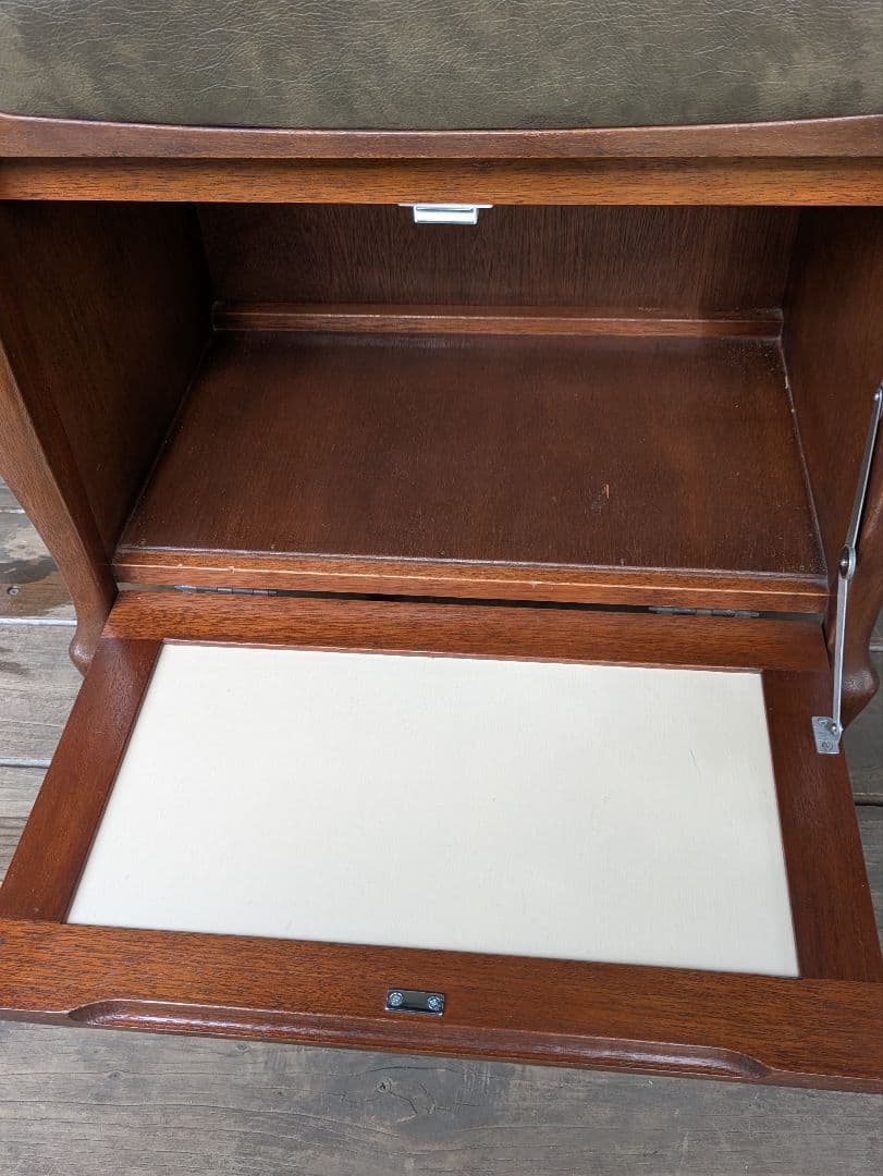 オールドマルニ　木製キャビネット　サイドチェスト　マルニ木工　昭和レトロ