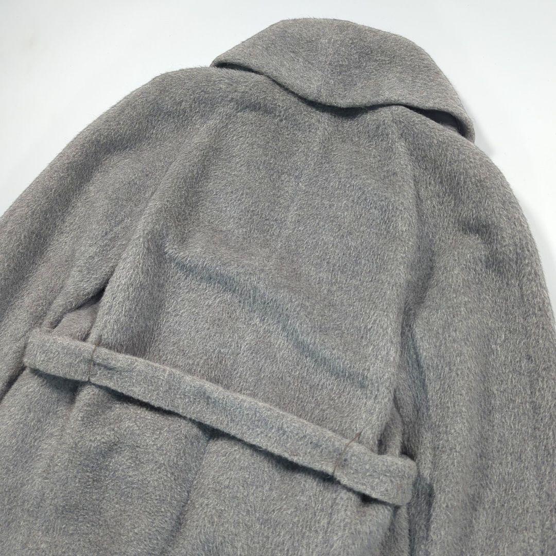 マックスマーラ　銀タグ　アルパカ　モヘヤ　シャギーコート　ローブ　ガウン