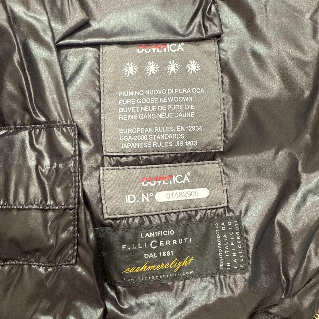 一回着美品DUVETICA ダウンベスト40ブラック黒FEBEDUEデュベティカ