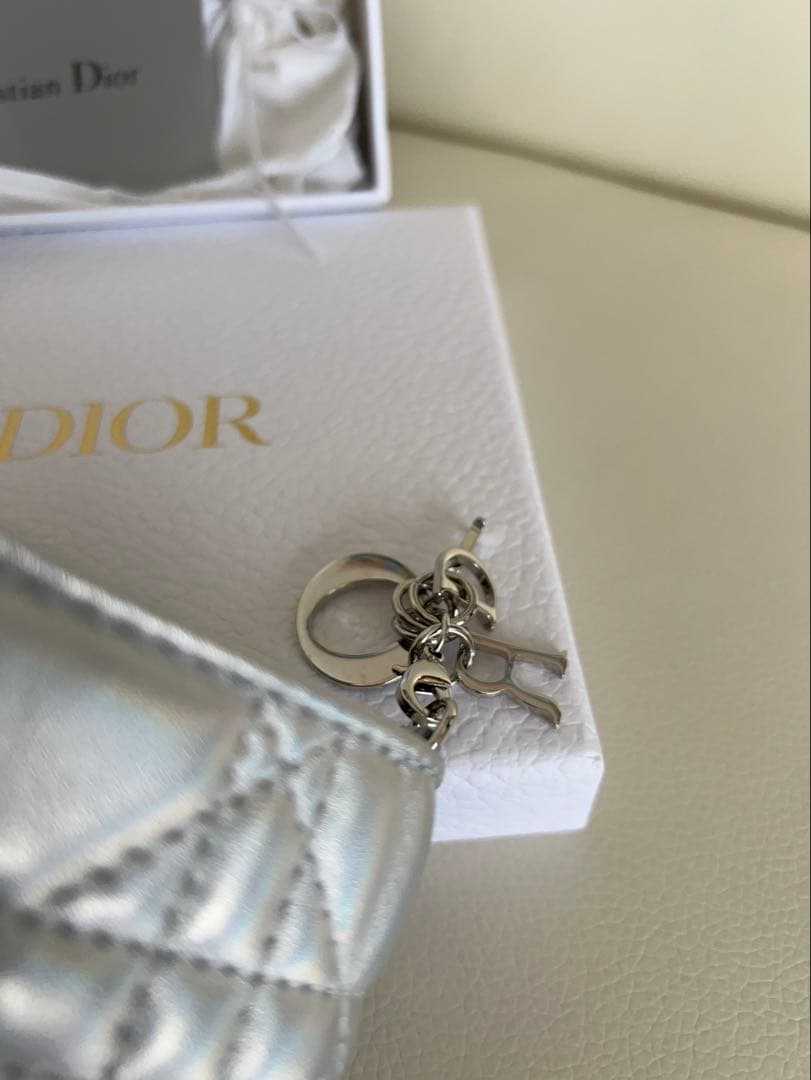 Dior シルバー 三つ折り財布
