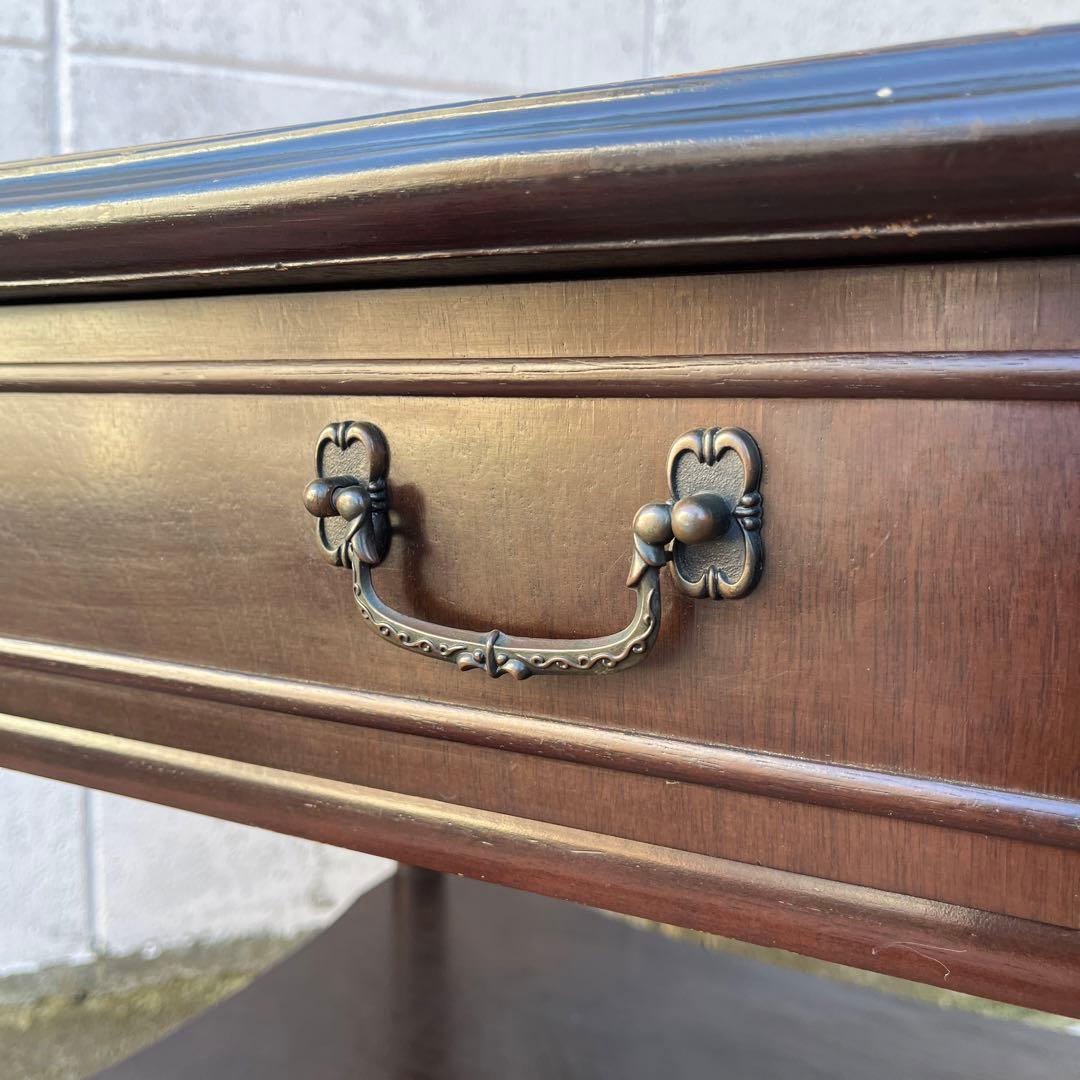 古家具ビンテージ品◾️起立木工 天板フェルト張り ディスプレイ台 飾り台 テーブル