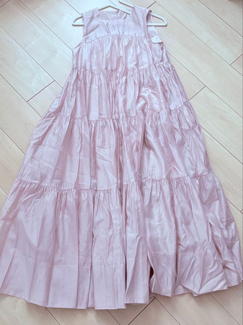 アニュアンス　テンセルリッチオーガンティアードワンピース