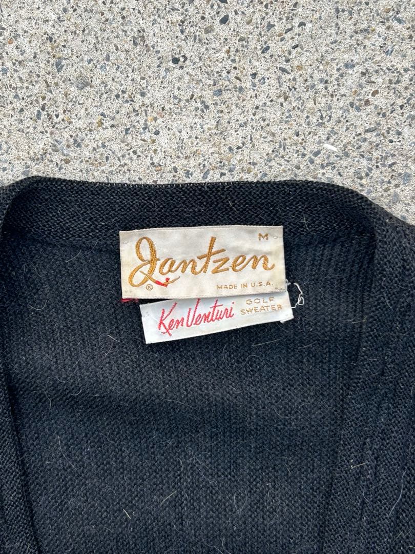 50s jantzen カーディガン ブラック