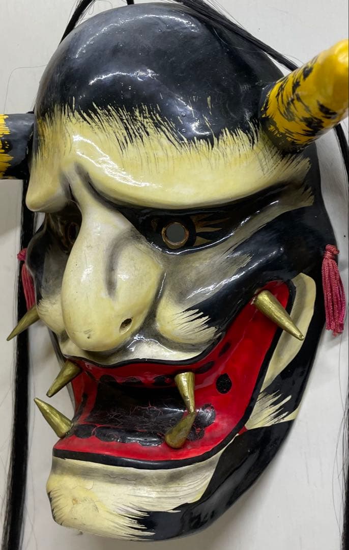 石見神楽面　石見神楽　石州和紙　魔除け　家内安全　商売繁盛　Lw7613