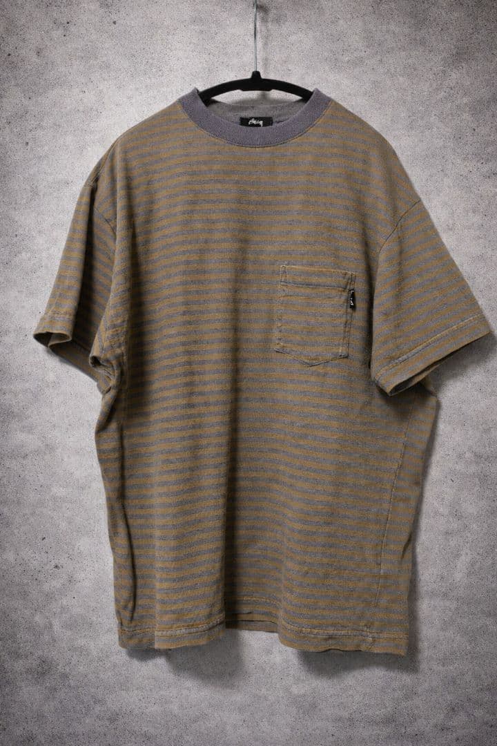 Stussy 80s old vintage ストライプTシャツ Lサイズ