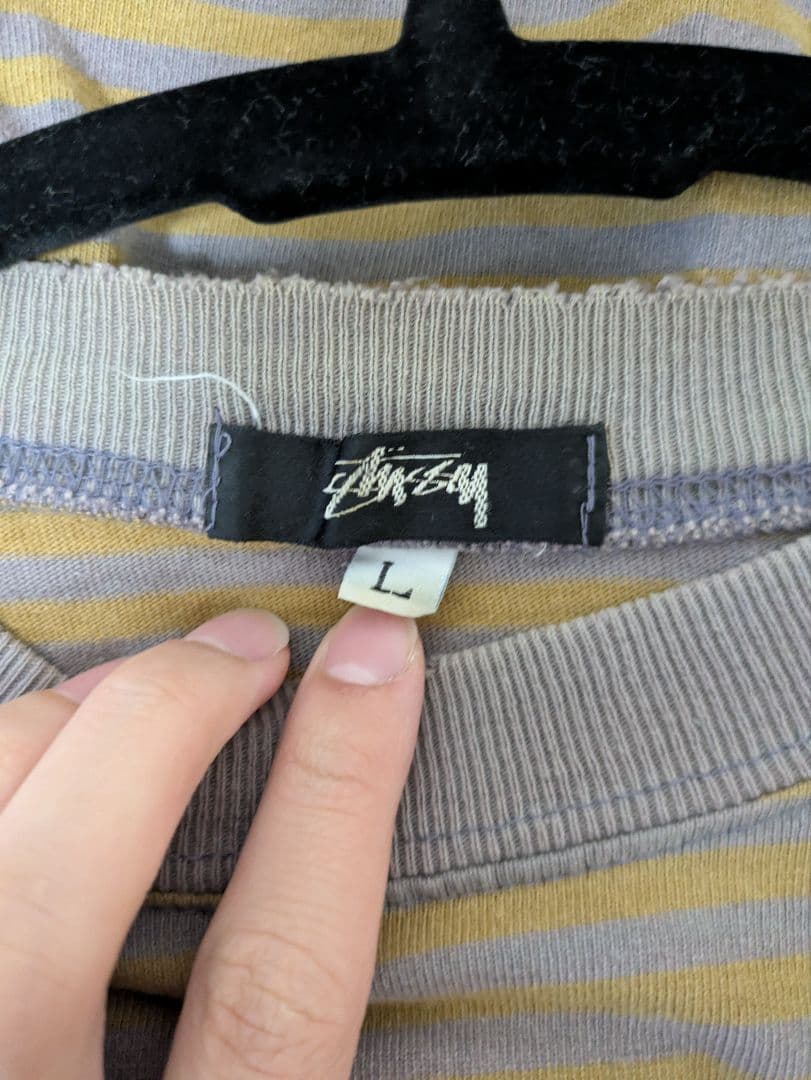 Stussy 80s old vintage ストライプTシャツ Lサイズ
